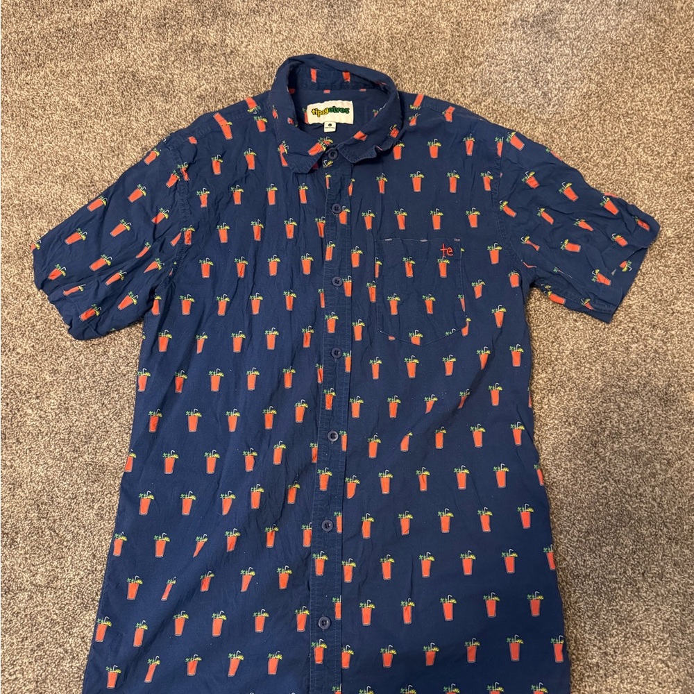 Tipsy Elves Men's Summer Casual‎ Button-Down